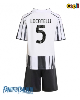 Juventus Manuel Locatelli #5 Echipament de Fotbal Replică 2025-26 Copii Acasa (+ Șorturi)